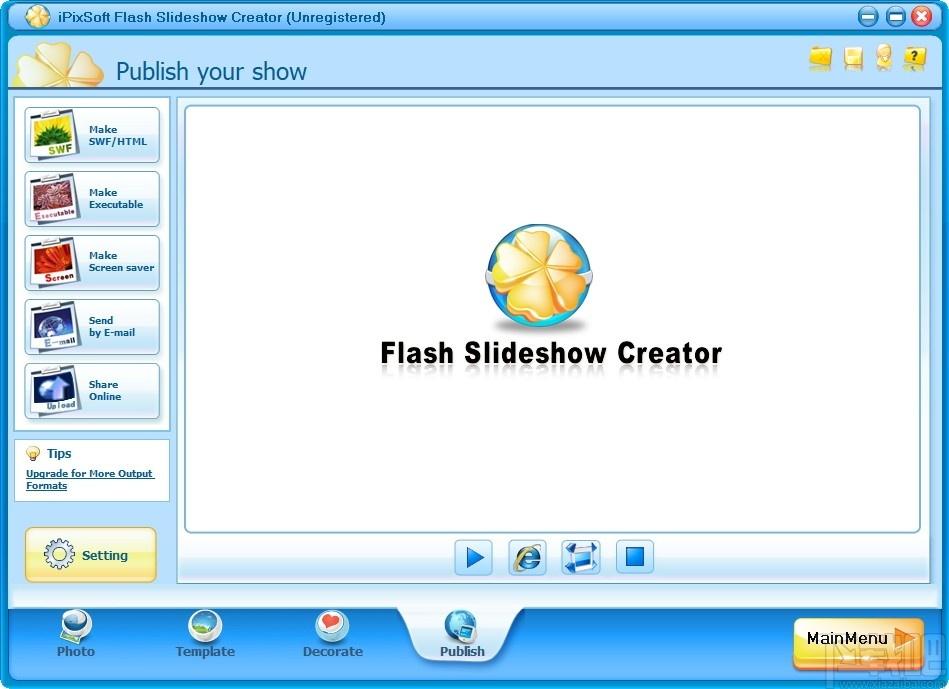 iPixSoft Flash Slideshow Creator下载,flash相册制作软件,动画制作,flash制作