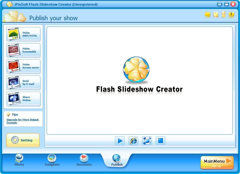 iPixSoft Flash Slideshow Creator下载,flash相册制作软件,动画制作,flash制作